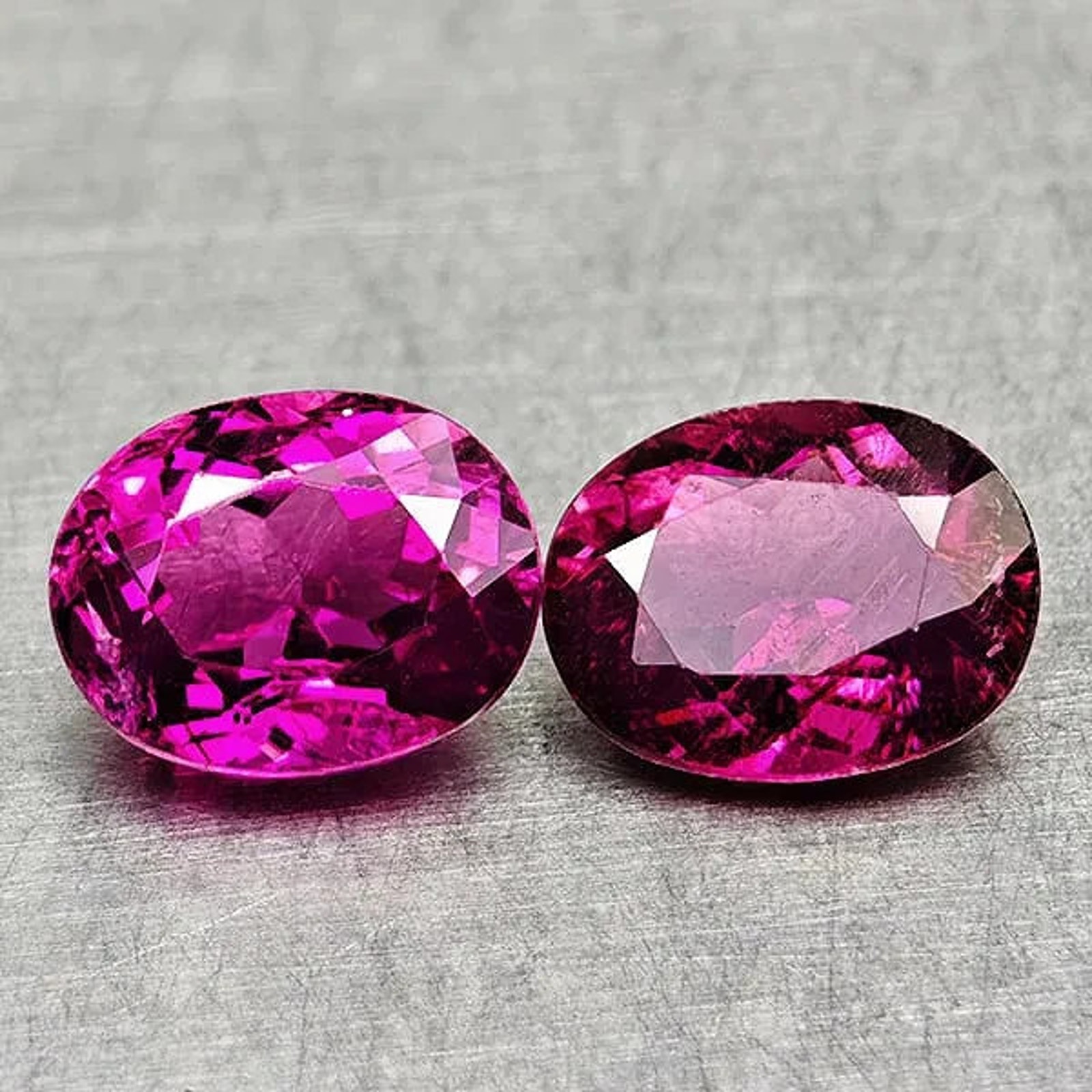 Natural Pink Tourmaline 144 Ct 2 Pcs Oval Shape 64 X 5 Mm Unheated Gemstone